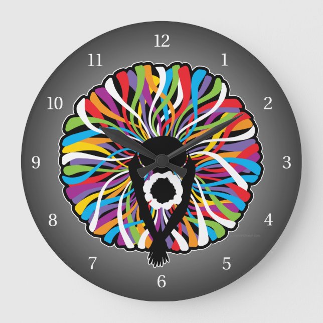 Tutu Elegant (Ballet Dancer) Large Clock (Front)