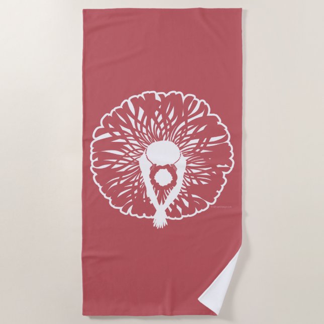 Tutu Elegant Beach Towel (Front)