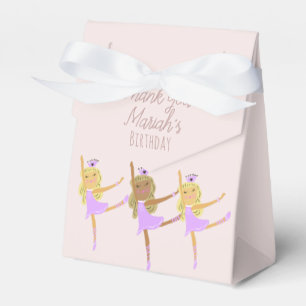 Tutu Girl's Birthday Ballerinas Pink Favour Box