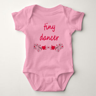 Tutu onsie, pink. "Tiny Dancer" artwork on front. Baby Bodysuit