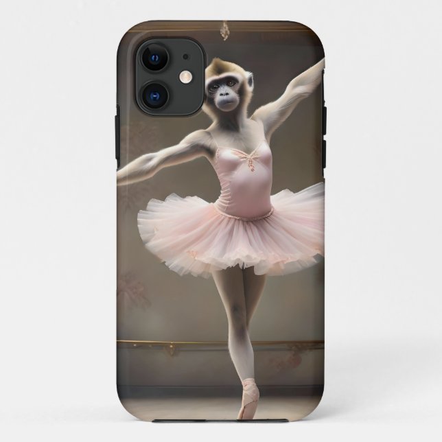 "Tutu-rrific! The Gibbon's Graceful Pirouette" Case-Mate iPhone Case (Back)