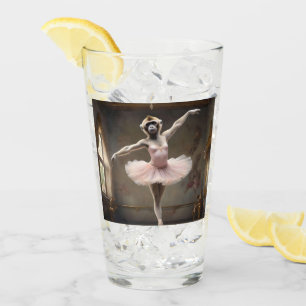 "Tutu-rrific! The Gibbon's Graceful Pirouette" Glass