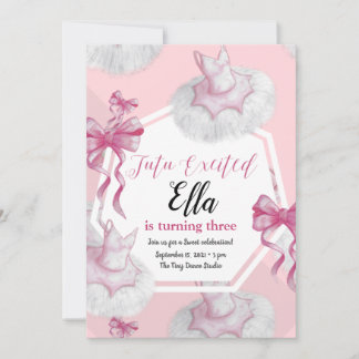 Tutu Sweet Birthday Invitation Card