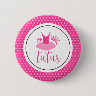 Tutus Gender Reveal 6 Cm Round Badge