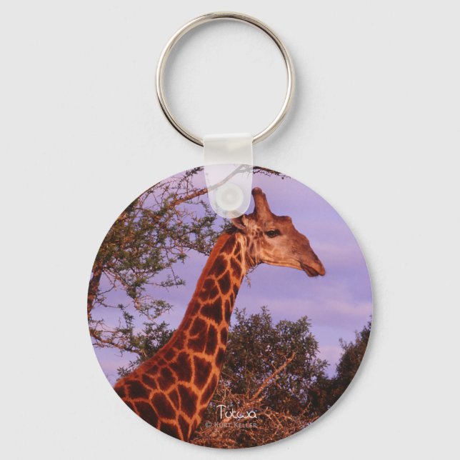 Tutwa, Giraffe in Tetswana, Keychain (Front)