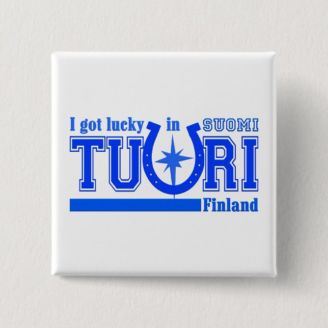 Tuuri Finland button - customizeable (Front)