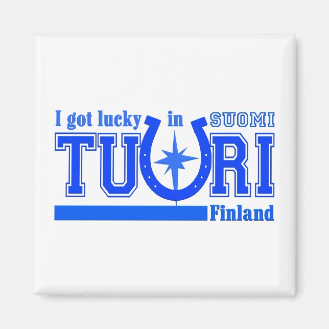 Tuuri Finland magnet - customizeable (Front)