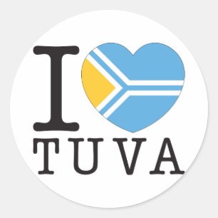 Tuva Love v2 Classic Round Sticker
