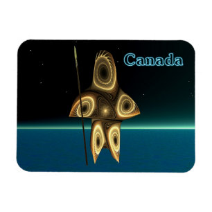 Tuvaaq - Fractal Inuit Hunter Magnet