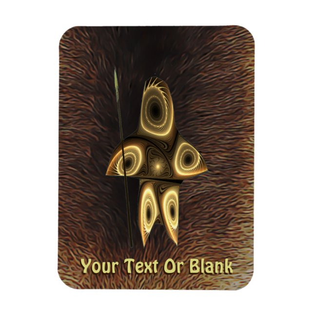 Tuvaaq - Fractal Inuit Hunter Magnet (Vertical)