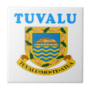 Tuvalu Coat Of Arms Designs Ceramic Tile