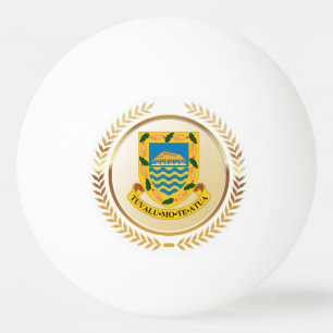Tuvalu Coat of Arms Ping Pong Ball