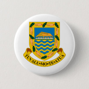 tuvalu emblem 6 cm round badge