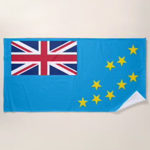 Tuvalu Flag Beach Towel