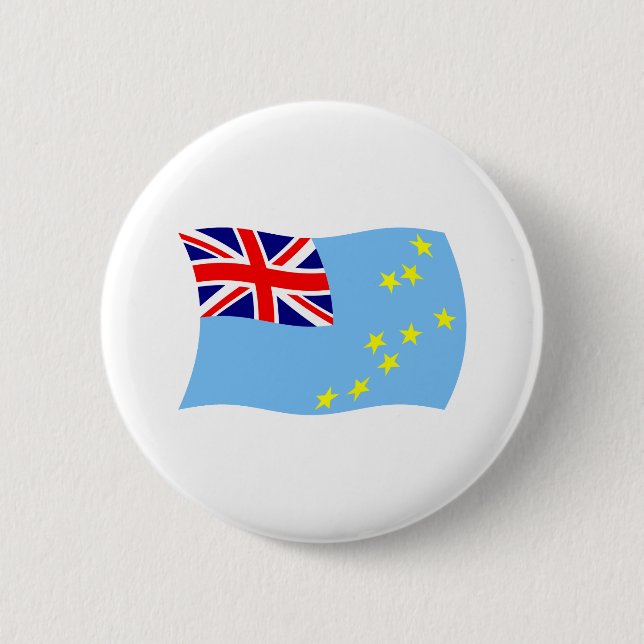 Tuvalu Flag Button (Front)