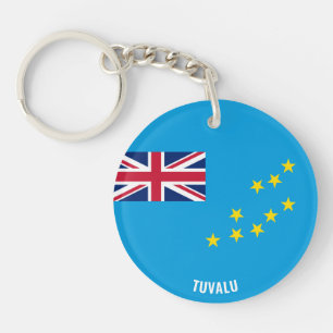 Tuvalu Flag Charming Patriotic Key Ring