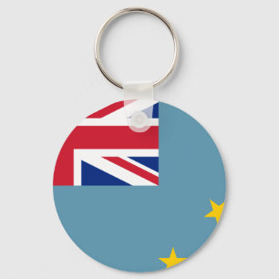 Tuvalu Flag Key Ring