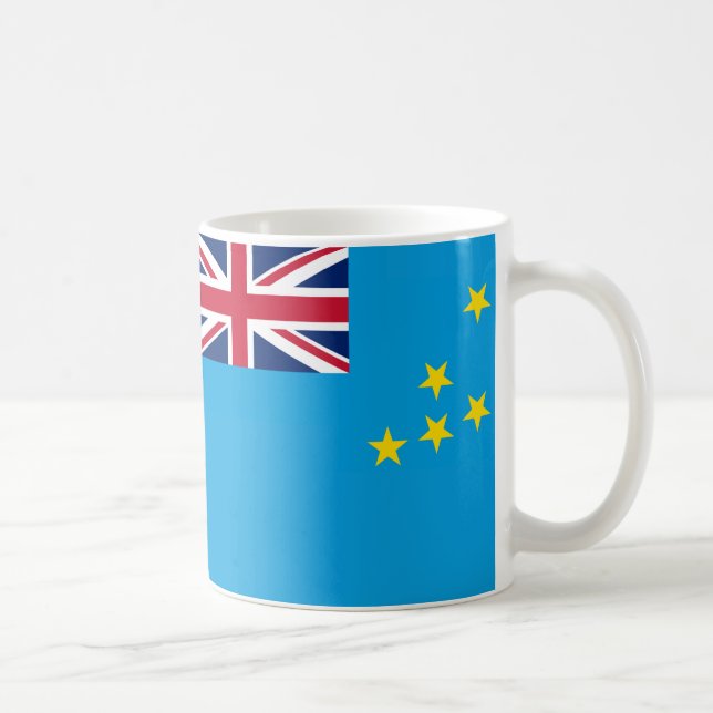 "Tuvalu Flag Mug - Vibrant National Pride Ceramic  (Right)