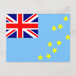 Tuvalu Flag Postcard