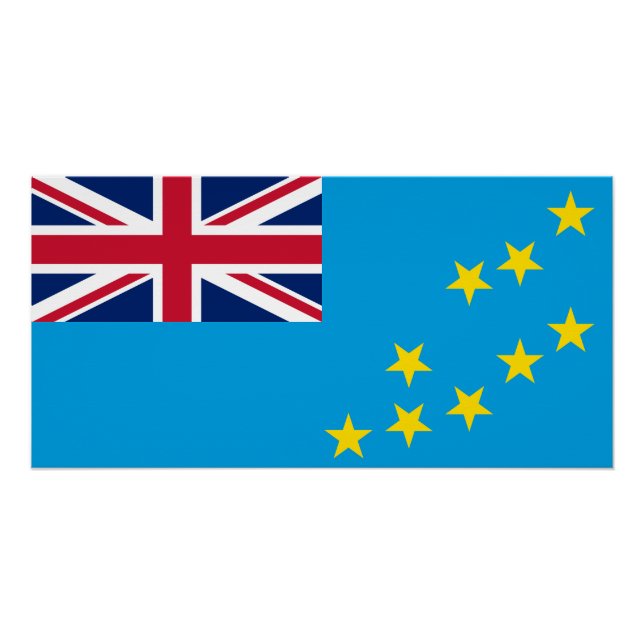 Tuvalu Flag Poster (Front)