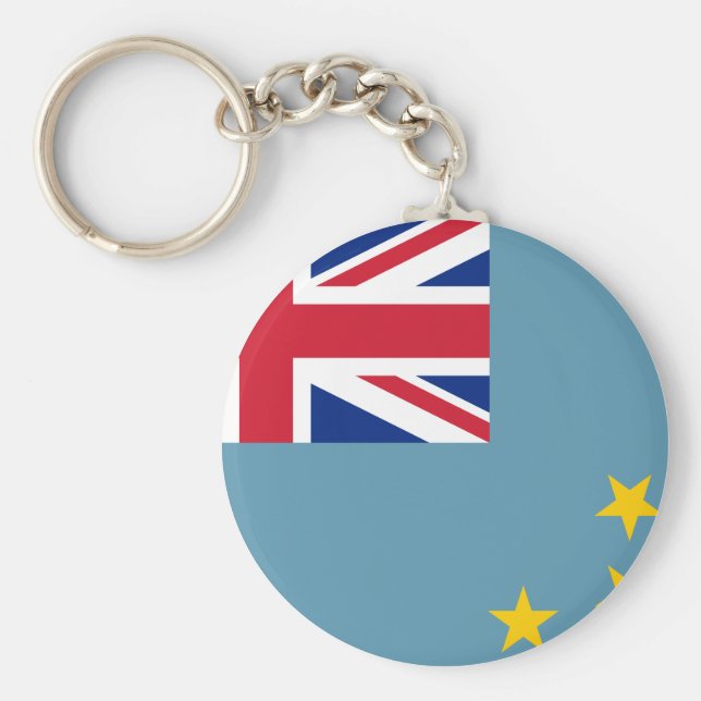 Tuvalu (Tuvaluan) Flag Key Ring (Front)