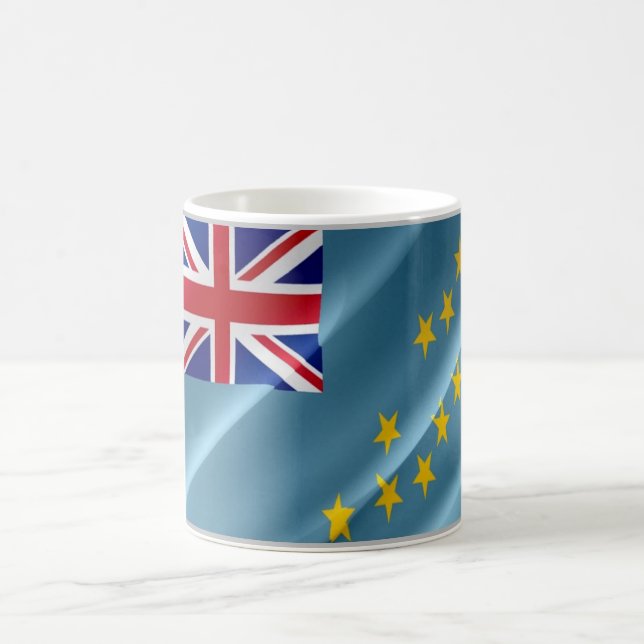 Tuvalu - Waving Flag - Coffee Mug (Center)