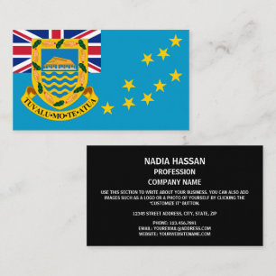 Tuvaluan Flag & Coat of Arms, Flag of Tuvalu Business Card