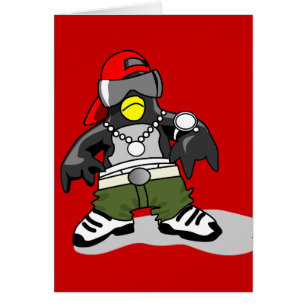 tux-30043 GANGSTER ATTITUDE FUNNY tux penguin da