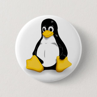 Tux 6 Cm Round Badge