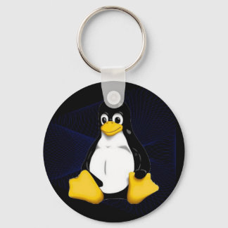 TUX Blue Sobel Key Ring