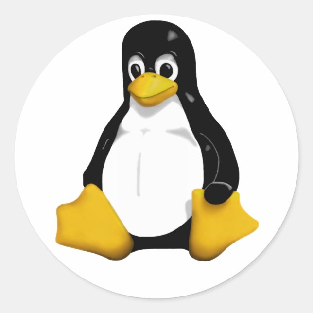 Tux Classic Round Sticker (Front)