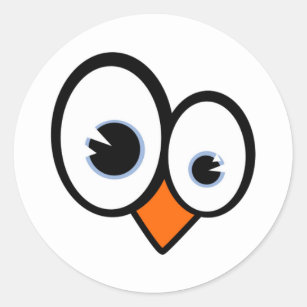 Tux Eyes Linux Penguin Sticker
