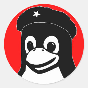 Tux Guevara Classic Round Sticker