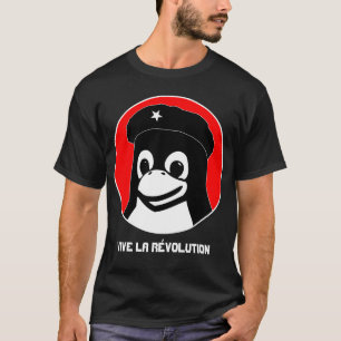 Tux Guevara (dark) - Vive la RÃ©volution T-Shirt