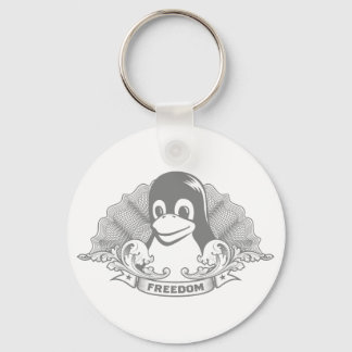 Tux Penguin - (Linux, Open Source, Copyleft, FSF) Key Ring