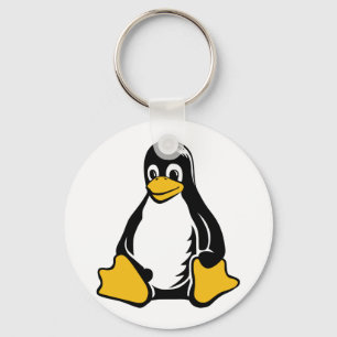 Tux Penguin - (Linux, Open Source, Copyleft, FSF) Key Ring