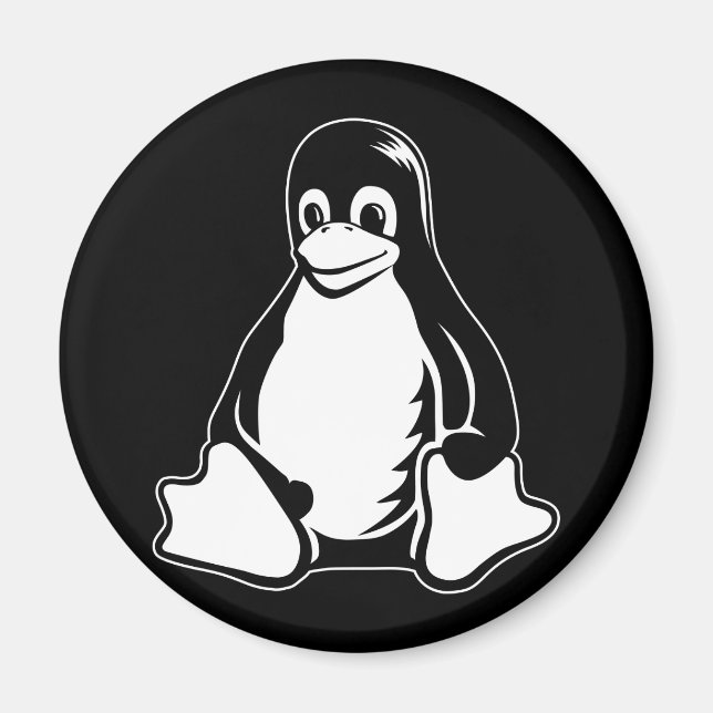 Tux Penguin - (Linux, Open Source, Copyleft, FSF) Magnet (Front)