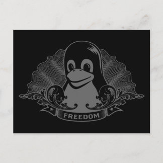 Tux Penguin - (Linux, Open Source, Copyleft, FSF) Postcard