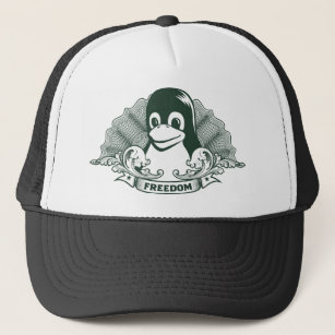 Tux Penguin - (Linux, Open Source, Copyleft, FSF) Trucker Hat
