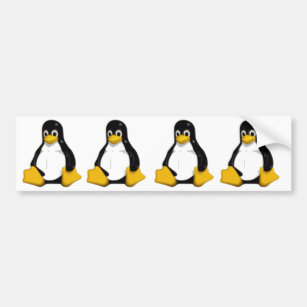 tux the linux logo penguin bumper sticker