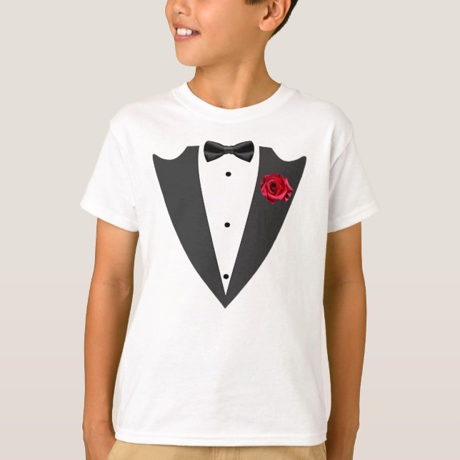Tuxedo black and white T-Shirt (Front)