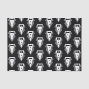 Tuxedo Black Tie Father's Day Tissue Paper