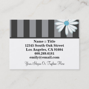 Tuxedo Blues High Fashion Boutique Floral Designer Business Card
