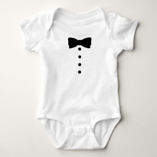 Tuxedo Bow tie Apparel Formal Baby Bodysuit
