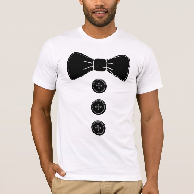 Tuxedo Bow Tie MENS T-shirts (Front)