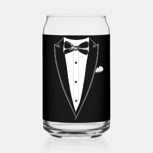 Tuxedo can glass
