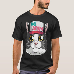 Tuxedo Cat 1 Mum Kitten Mother's Day T-Shirt