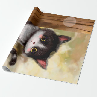 Tuxedo cat |Adorable Cat Wrapping Paper