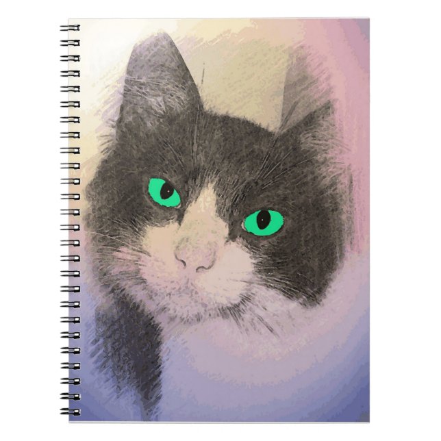 TUXEDO CAT ART NOTEBOOK (Front)