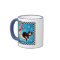 Tuxedo Cat Asleep on the Moon | Cat Art Mug